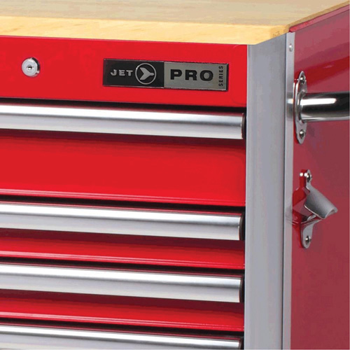 PRC7215 Pro Series Roller Cabinet, 15 Drawers, 72" W x 24" D x Red Groupe Belzile Dickner