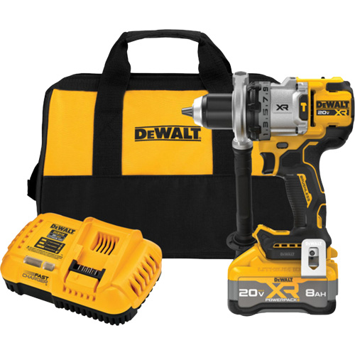 MAX* XR&reg; Brushless Cordless 3-Speed Hammer Drill Kit with XR POWERPACK Battery, 1/2" Chuck, 20 V Groupe Belzile Dickner