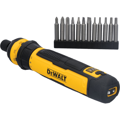 14-Piece Cordless Screwdriver Set with FLEXDRIVE Control, 4 V, 44 in-lbs/5 Nm Max. Torque Groupe Belzile Dickner