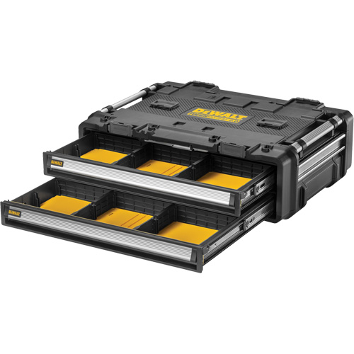 TOUGHSYSTEM&reg; 2.0 DXL 2 Drawers Unit, 30" x 21-13/20" x 10", Black/Yellow Groupe Belzile Dickner