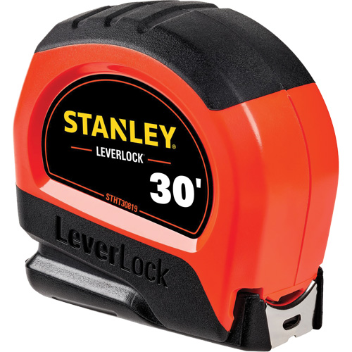 High-Visibility LEVERLOCK&reg; Tape Measure, 30', Imperial Graduations Groupe Belzile Dickner