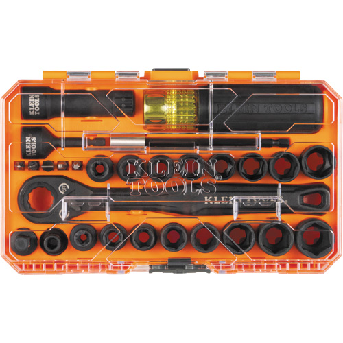 Jeu de douilles &agrave; chocs ouvertes essentielles KNECT, 28 Mcx, Chocs, Prise de 3/8" Groupe Belzile Dickner