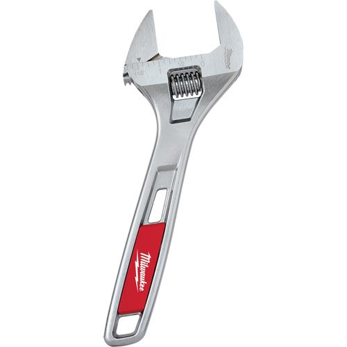 Wide Jaw Adjustable Wrench, 8" L, Chrome Groupe Belzile Dickner
