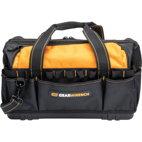 Sac &agrave; outils de 20" pour les professionnels, Nylon, 33 pochettes, Noir/Orange Groupe Belzile Dickner