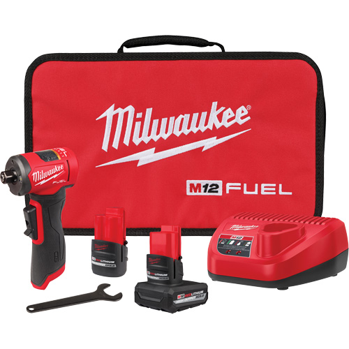 FUEL Right Angle Die Grinder Kit, 1/4" Collet, 12 V, Lithium-Ion Groupe Belzile Dickner