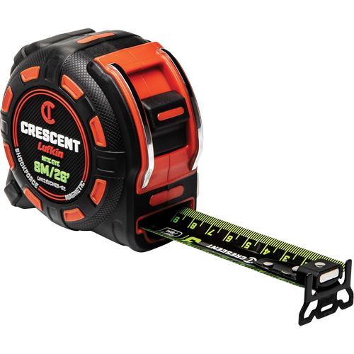 Shockforce NITE EYE Magnetic Tape Measure, 1-1/4" x 25', SAE Graduations Groupe Belzile Dickner