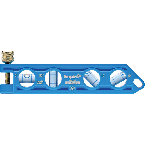 TRUE BLUE&reg; Die Cast Torpedo Level, 6" L, Aluminum, 4 Vials Groupe Belzile Dickner