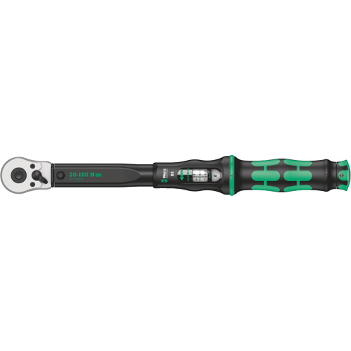 Click-Torque B2 Torque Wrench with Reversible Ratchet, Click, 3/8" Square Drive, 20 - 100 Nm Groupe Belzile Dickner