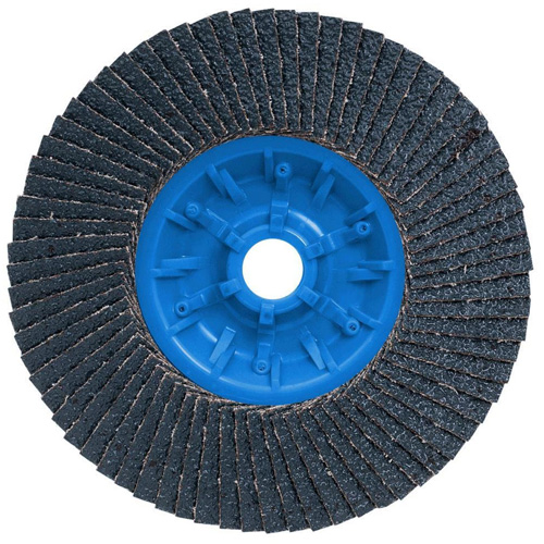 POWERBLEND TRM QC Flap Disc, 5" x 5/8"-11, Type 27, Z40 Grit, Zirconia Alumina Groupe Belzile Dickner