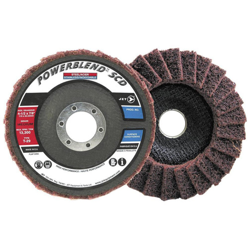 POWERBLEND SCD Surface Conditioning Flap Disc, 5" x 7/8", Type 29, Medium Grit Groupe Belzile Dickner