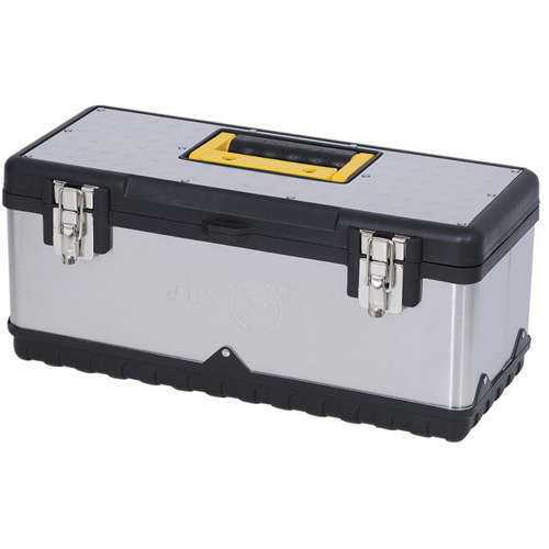 JPSTB-20 Stainless Steel Hand Tool Box, 9-63/100" D x 20" W x 8-7/8" H, Black/Silver Groupe Belzile Dickner