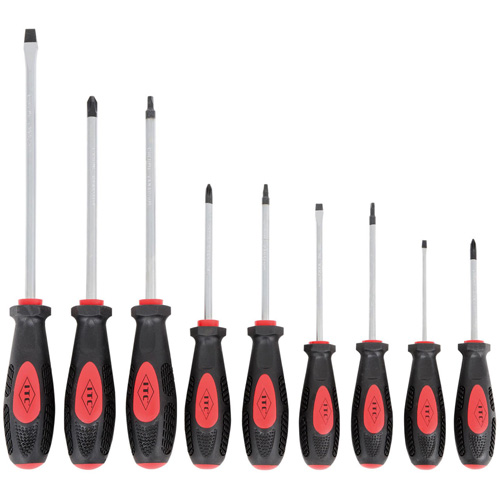 IESD-9S Ergonomic Screwdriver Set, 9 Pcs., Magnetic Groupe Belzile Dickner