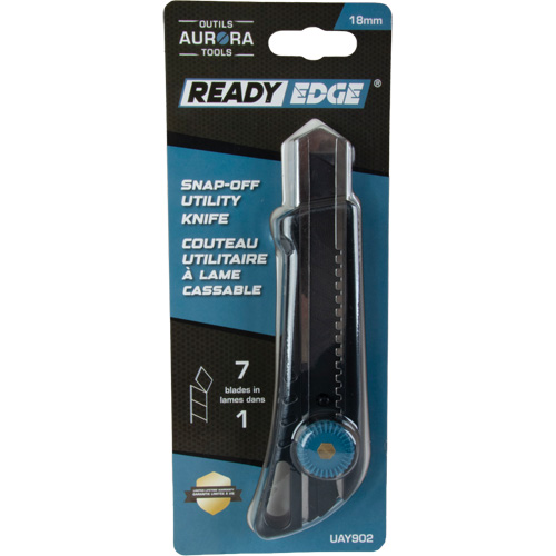 18mm Professional Knife with Ratchet, Stainless Steel, Heavy-Duty, Plastic Handle Groupe Belzile Dickner