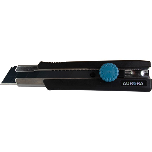 25mm Retractable Knife, Stainless Steel, Heavy-Duty, Rubber Handle Groupe Belzile Dickner