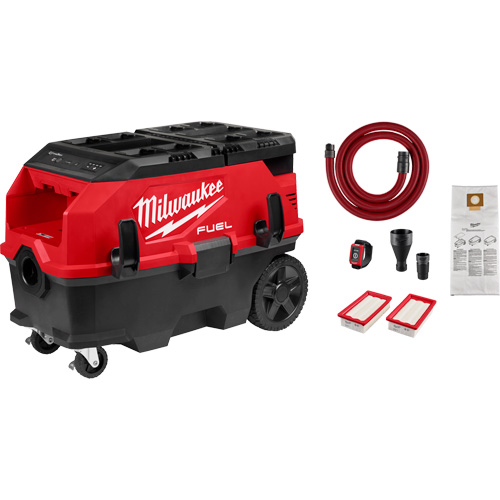 Extracteur de poussi&egrave;re de 9 gallons &agrave; deux batteries avec VACLINK M18 FUEL PACKOUT , 27-3/4" x 16-3/4" x 19" Groupe Belzile Dickner