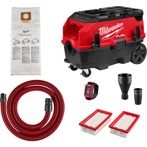 M18 FUEL 9 Gallon Dual Battery Dust Extractor with PACKOUT Compatibility and VACLINK Kit, 27-3/4" x 19" Groupe Belzile Dickner