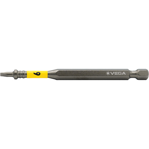 Embout pour outils &eacute;lectriques Impactech, Fente, Embout 6F-8R, Prise 1/4", Longueur 3-1/2" Groupe Belzile Dickner