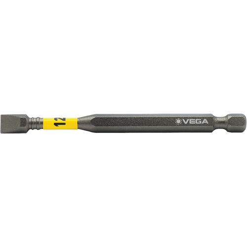 Embout pour outils &eacute;lectriques Impactech, Fente, Embout 12F-14R, Prise 1/4", Longueur 3-1/2" Groupe Belzile Dickner