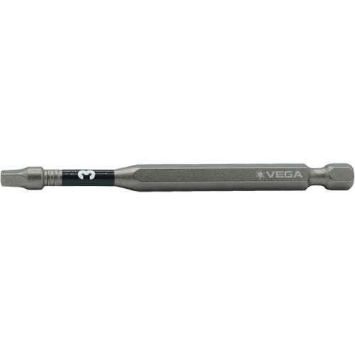 Impactech&reg; Power Bit, Square, #3 Tip, 1/4" Drive Size, 6" Length Groupe Belzile Dickner