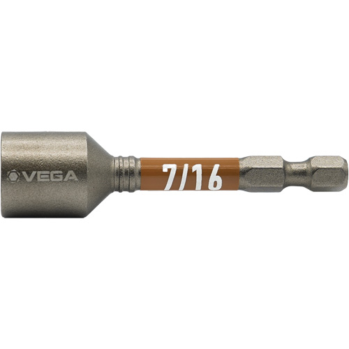 Tourne-&eacute;crou Impactech, Embout 7/16", Prise 1/4", 2-9/16" lo, Magn&eacute;tique Groupe Belzile Dickner