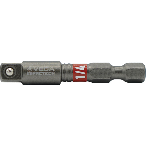 Impactech&reg; Impact Socket Adapter, 1/4" Drive Size, 1/4" Male Size, 2" L Groupe Belzile Dickner