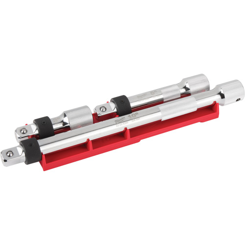 Locking Extension Set, 1/2" Drive, Chrome Finish, 3 Pcs Groupe Belzile Dickner