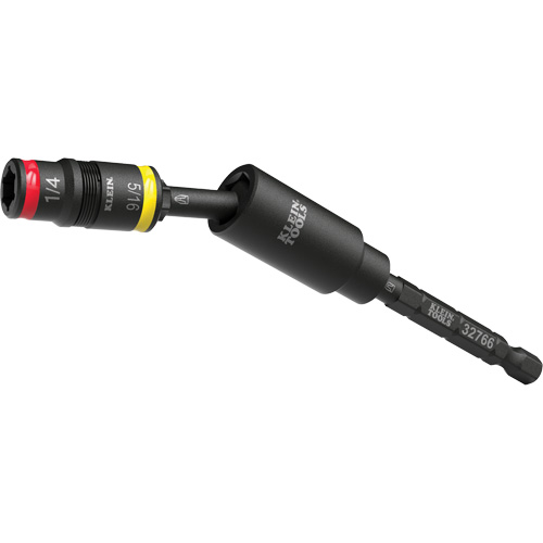 Douille r&eacute;versible &agrave; impact avec adaptateur pivotant, Hexagonale, Prise 1/4", 3 mr Groupe Belzile Dickner