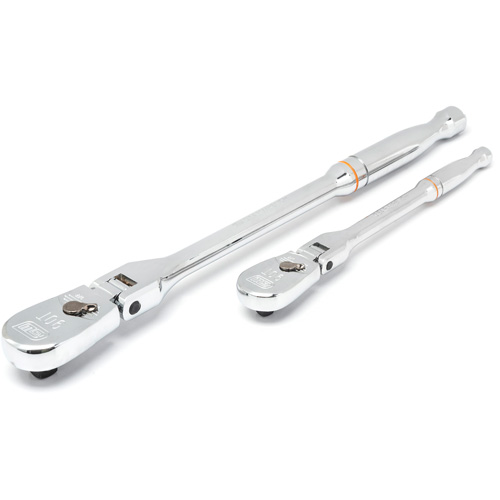 1/4" & 3/8" Drive 90-Tooth Teardrop Ratchet Set Groupe Belzile Dickner