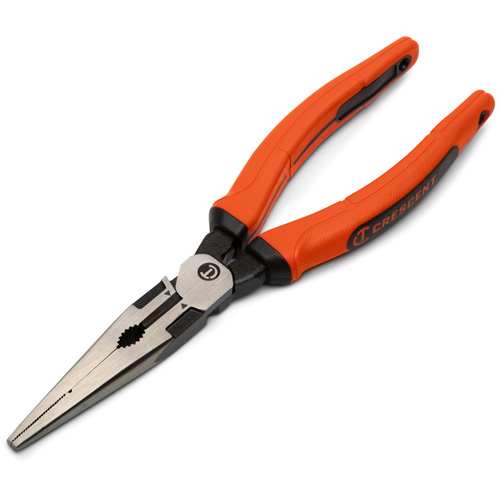 Z2 Long Nose Plier with Dual Material Grip Rawhide Handle, 8" L Groupe Belzile Dickner