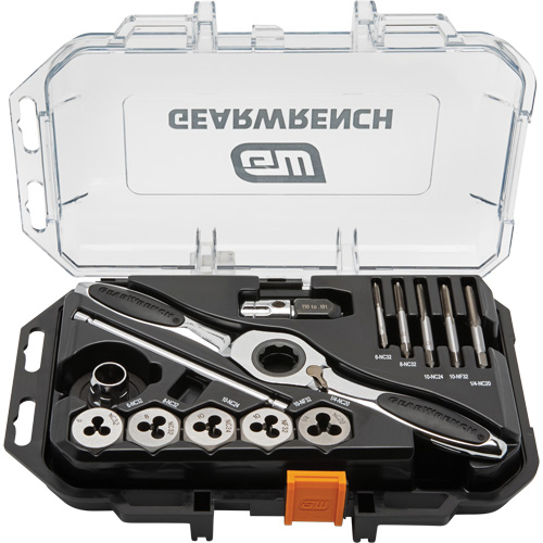 SAE Ratcheting Tap & Die Set, 15 Pieces Groupe Belzile Dickner