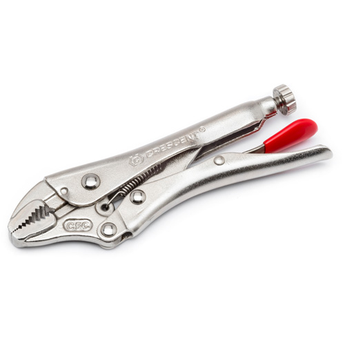 Locking Pliers with Wire Cutter, 7" Length, Curved Jaw Groupe Belzile Dickner