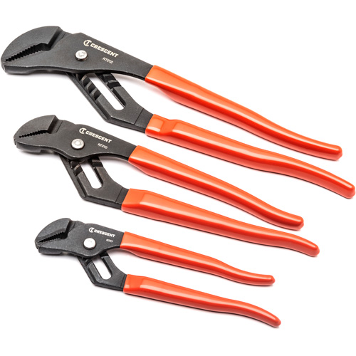 Straight Jaw Dipped Handle Tongue & Groove Plier Set, 3 Pieces Groupe Belzile Dickner