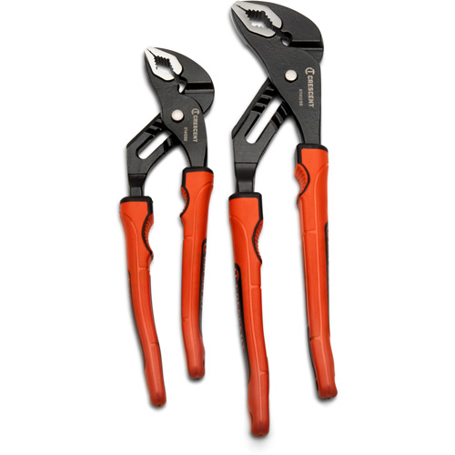 Grip Zone V-Jaw Tongue & Groove Plier Set with Dual Material Rawhide Handle, 2 Pieces Groupe Belzile Dickner