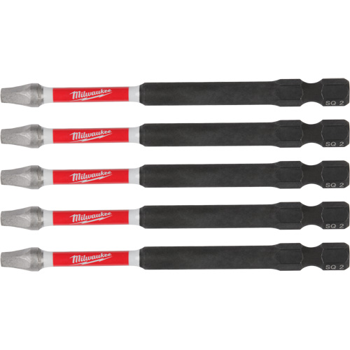 Embouts de tr&eacute;pan &agrave; chocs SHOCKWAVE, Carr&eacute;e, Embout 2, Longueur 3-1/2" Groupe Belzile Dickner