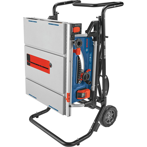 Jobsite Table Saw with Gravity-Rise Wheeled Stand, 120 V, 15 A, 3800 RPM Groupe Belzile Dickner