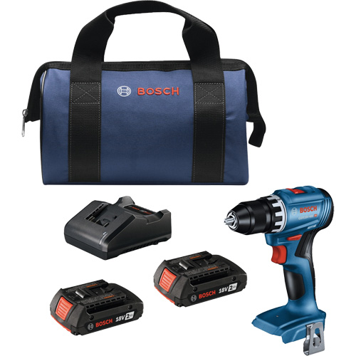 Trousse perceuse-visseuse compacte sans balais, Lithium-ion, 18 V, Mandrin 1/2", Couple 400 lb-po Groupe Belzile Dickner