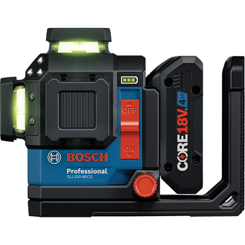 Laser dalignement/nivellement 360 connect&eacute; &agrave; faisceau vert &agrave; trois points Groupe Belzile Dickner