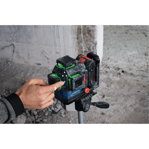 Laser dalignement/nivellement 360 connect&eacute; &agrave; faisceau vert &agrave; trois points Groupe Belzile Dickner