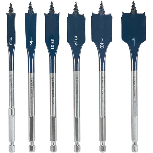Daredevil&reg; Spade Bit Set, 6 Pieces Groupe Belzile Dickner