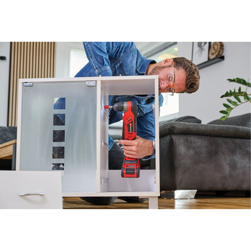 Perceuse-visseuse angulaire sans fil (outil seulement), 18 V, Mandrin 3/8", Lithium-ion Groupe Belzile Dickner