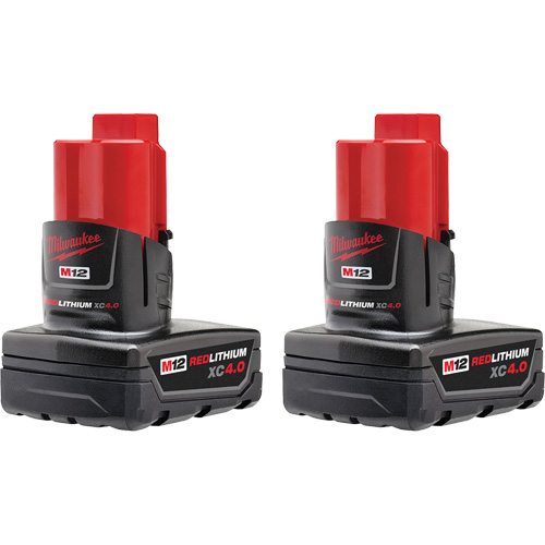 M12 REDLITHIUM XC4.0 Batteries, Lithium-Ion, 12 V, 4 Ah Groupe Belzile Dickner