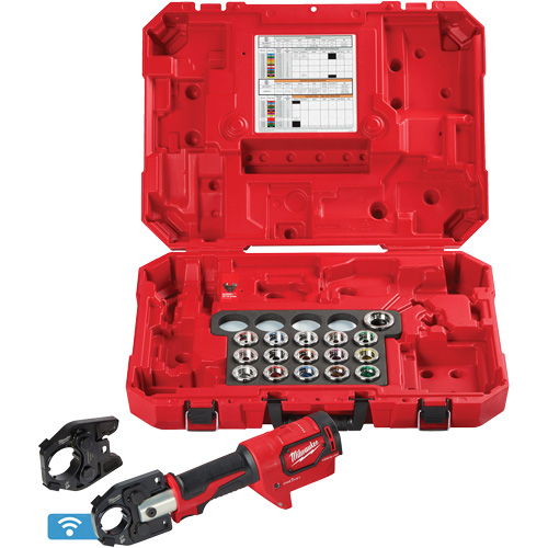 Sertisseuse M18 FORCE LOGIC 600 MCM Cu avec matrices et m&acirc;choire &eacute;tendue 750 MCM Groupe Belzile Dickner