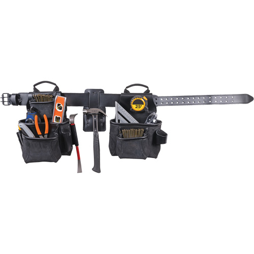 Ensemble de tabliers robustes Phantom 4 morceaux, Cuir, Noir Groupe Belzile Dickner