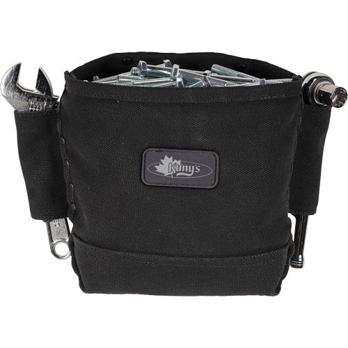Phantom Collection Nut & Bolt Bag with 2 Sleeves, Canvas, 3 Pockets, Black Groupe Belzile Dickner