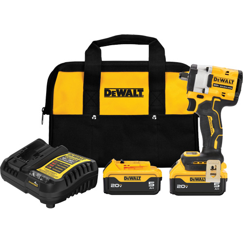 ATOMIC MAX* Cordless Impact Wrench With Hog Ring Anvil Kit, 20 V, 1/2" Socket Groupe Belzile Dickner