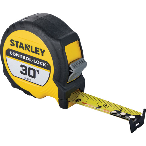 CONTROL-LOCK Tape Measure, 25 mm x 30', Imperial Graduations Groupe Belzile Dickner