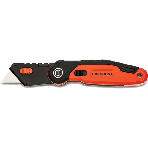 Folding Utility Knife, 1" Blade, Steel Blade, Aluminum Handle Groupe Belzile Dickner
