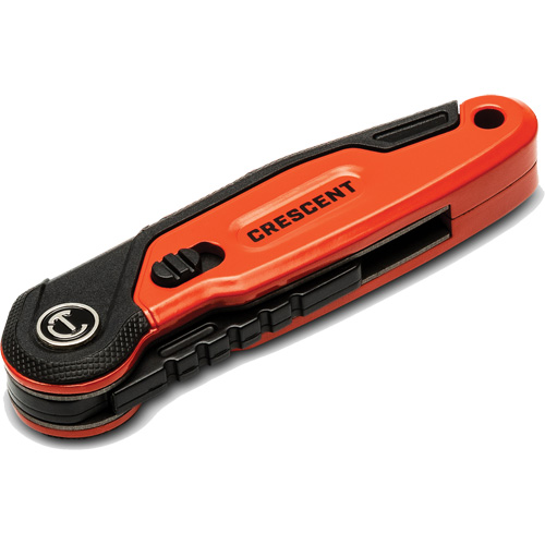 Folding Utility Knife, 1" Blade, Steel Blade, Aluminum Handle Groupe Belzile Dickner