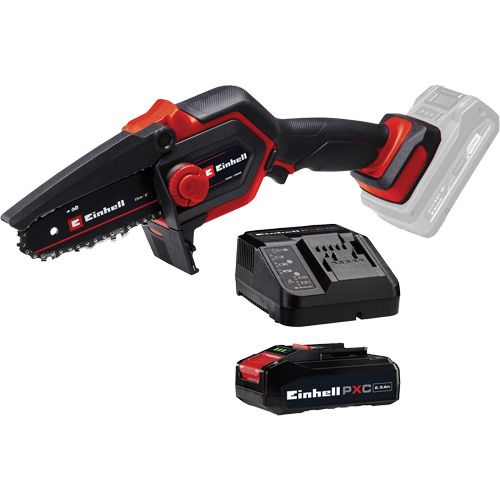 Scie &agrave; chaîne d'&eacute;lagage compacte sans fil avec batterie 2,5 Ah et ensemble de d&eacute;part de chargeur, 6", &agrave; pile, 18 V Groupe Belzile Dickner