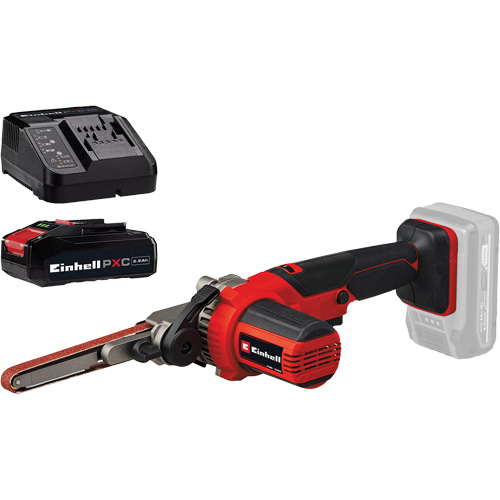 Ponceuse-lime &agrave; courroie 18" sans fil avec batterie 2,5 Ah PXC et ensemble de d&eacute;part de chargeur Groupe Belzile Dickner